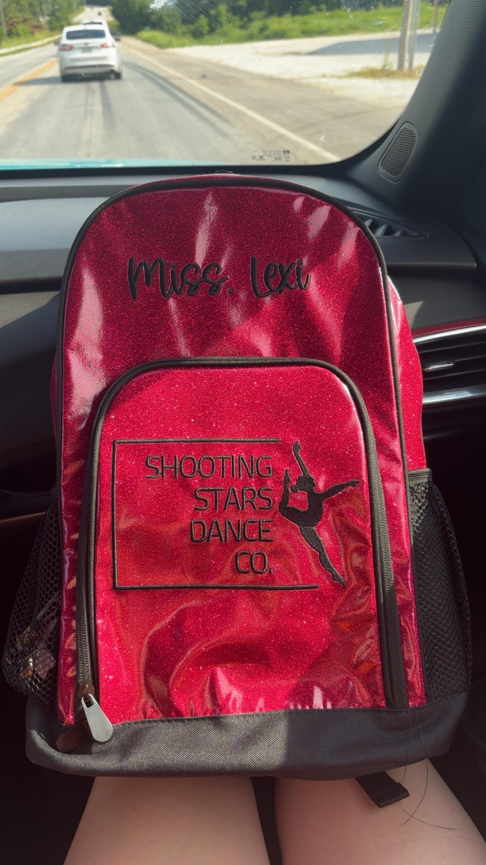 Personalized Embroidered GLITTER Backpack Cheer Bag Sports Backpack - 6 Colors