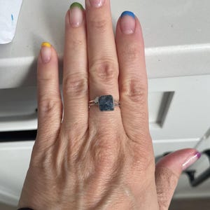 Customer photo from Jessi, Raw Sapphire Ring in Yellow Gold