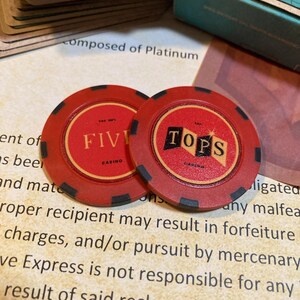 Fallout New Vegas Inspired the Tops Casino Multi-stripe Clay Poker