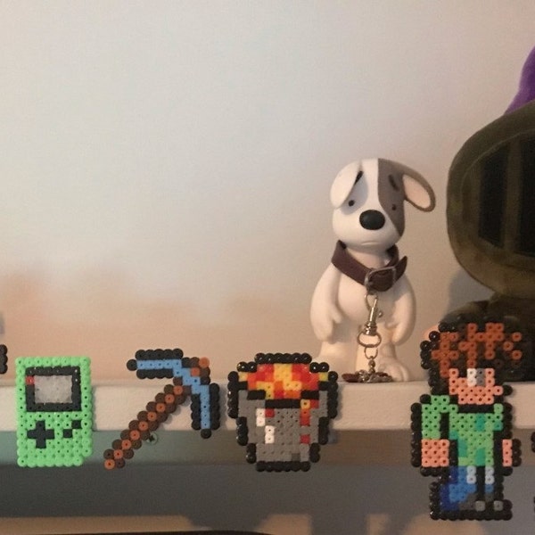 Terraria Magnet Accessory Terraria Swords Perler Beads Art, Handmade Pixel Art, Magnet, Accessory ...