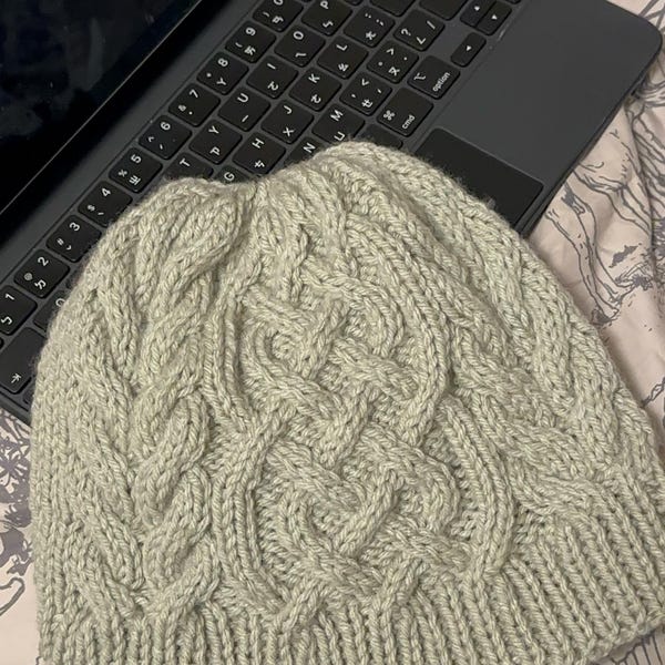 KNITTING PATTERN X Knit Hat Pattern, Cable Knit Hat Pattern, Men and ...
