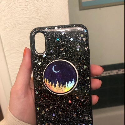 Mini Sticker Holographic Nature Sticker Pop-socket Sticker - Etsy
