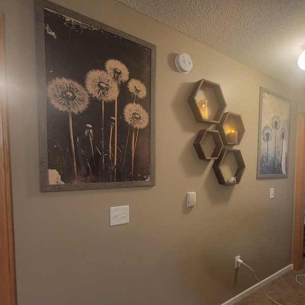 Vintage Dandelion Poster, Rustic Wildflower Art, Dark Academia Painting ...