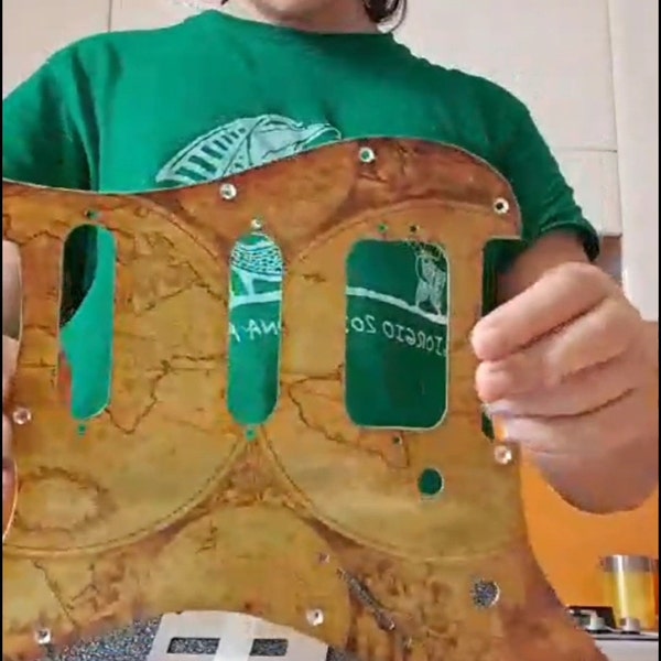 Stratocaster Pickguard Strat SSS: the Great Wave off Kanagawa Famous ...