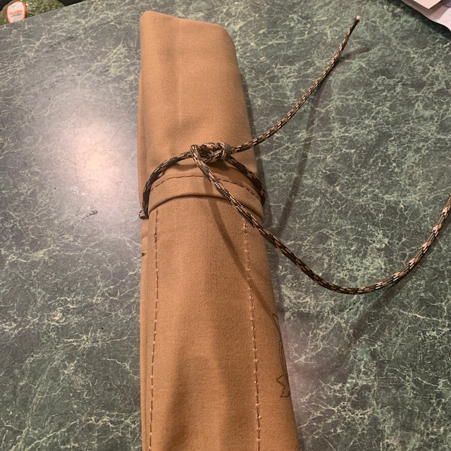 Camp Utensil Roll, Camp Kitchen Roll, Camp Cooking, Waxed Canvas Tool Roll, Bushcraft  Kit, Survival Tool Kit, Vintage Camping Gear 