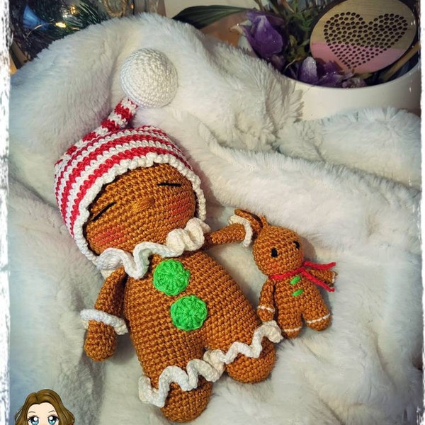 Häkelanleitung Lebkuchenmännchen Gregor Amigurumi PDF Datei crochet ...