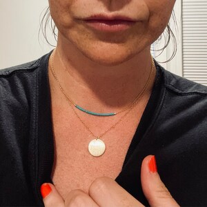 Neutral Matte Minimalist Necklace