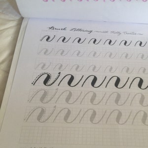Capital Letters Brush Lettering (uppercase) Practice Sheets for Large ...