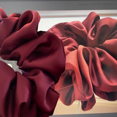 Fasce elastiche per capelli XXL Jumbo donna Charmeuse raso scrunchie