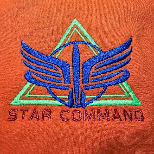 Bordado de máquina de comando estelar de Buzz Diseño