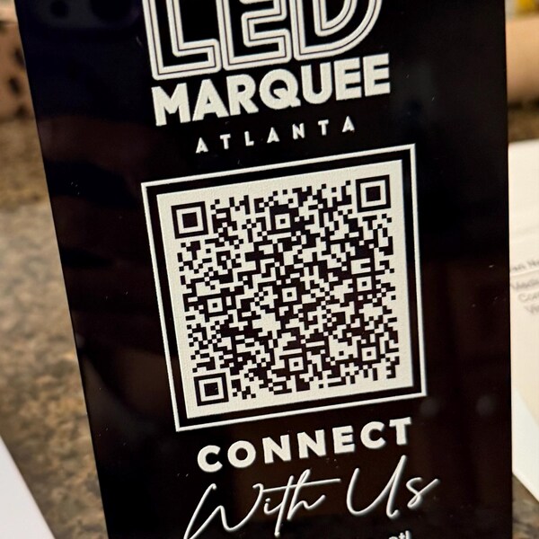 Custom Instagram QR Code Sign - Connect With Us Display for Social ...