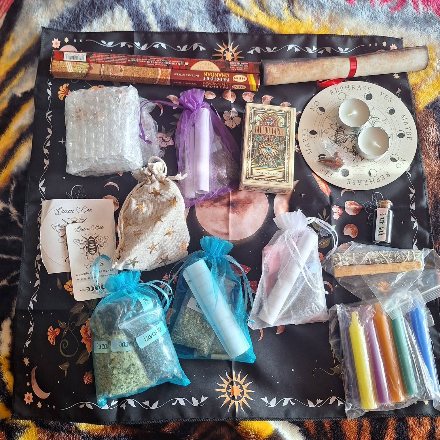 Beginner Witch Kit - A Perfect Start to Your Magical Journey! - PLEASE read description for list of items included (box not included)