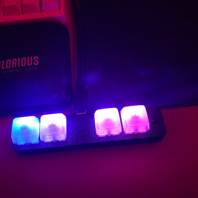 4K RGB Keypad for Osu Taiko/mania wide 