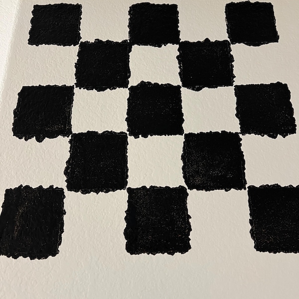 Checkerboard Stencil, Reuseable Stencil, Checker Board Stencil, Chess ...