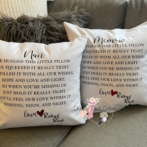 Hug Pillow For Grandma Svg Mothers Day Diy Gift Idea Etsy