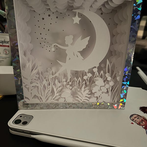 Rectangle Shadow Box Frame SVG for Cricut Projects and Spacer Paper ...