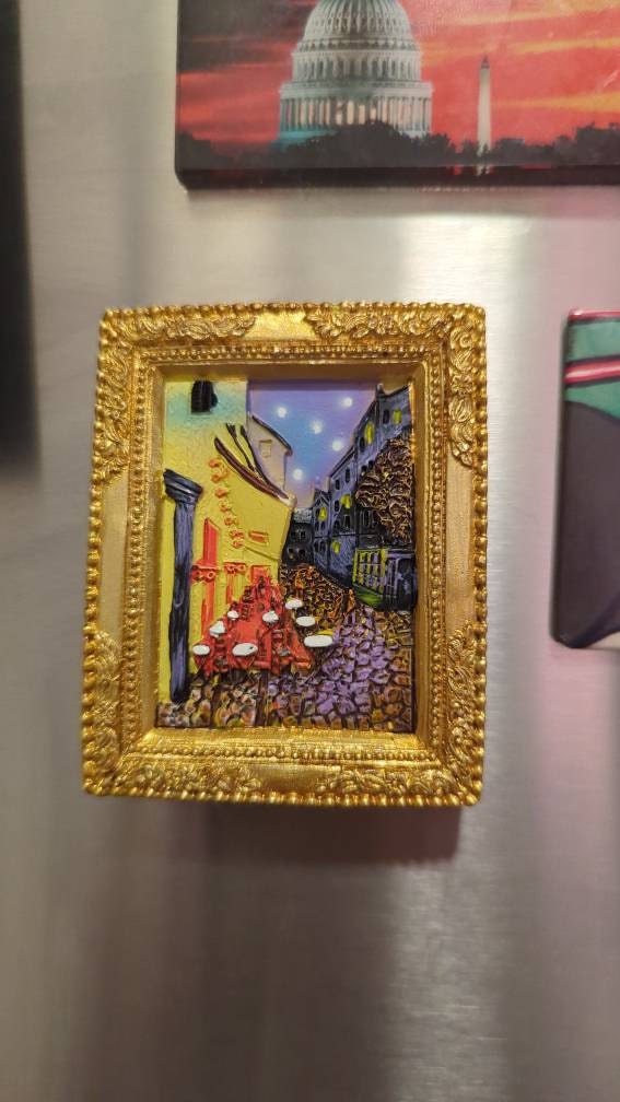 World famous paining kitchen refrigerator magnets painting 3D