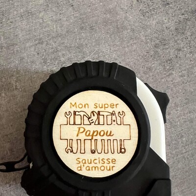Mètre Ruban Gravé Cadeau Homme - Message Personnalisé "Personne Ne Peut Te Mesurer" - Idée Cadeau Papa, Mari, Grand-Père - 4