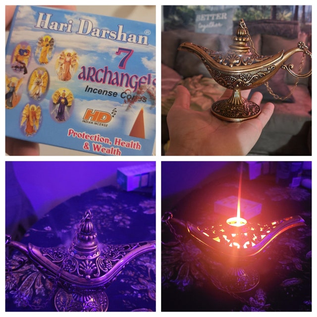 Deseando titular de incienso ligero, Incienso de lámpara Aladdin