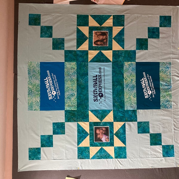 Memorial Patterns Patchwork Memorial Quilt With Sashing - Etsy