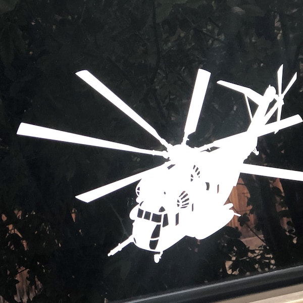 Adesivo CH-53 Sea Stallion (2x) | Sticker Vinile Elicottero CH53 Darkside 6x2.5 Pollici - Foto 3