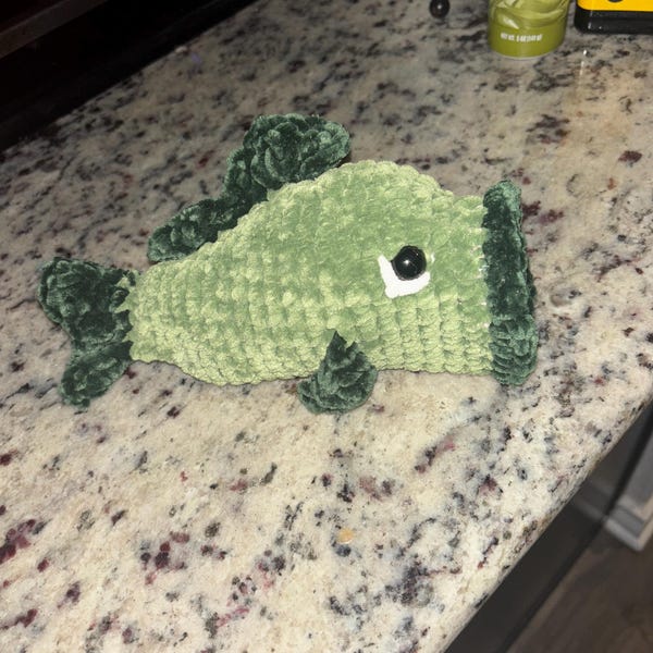 NO SEW Bass Fish Crochet Pattern Bass Amigurumi Pattern DIY Crochet ...