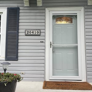 House Numbers Address Tiles Framed Set Custom Address Tiles Sign Hand ...