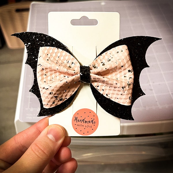 Halloween Bow Template Bat Bow SVG Bestseller Bat Hair Bow SVG