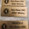 Christian Church Name Badge With Magnet – 3" X 1 1 /4"- Custom-engraved ...