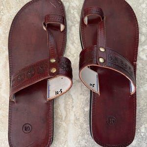 Handmade Leather Indian Sandals: Men display picture 2