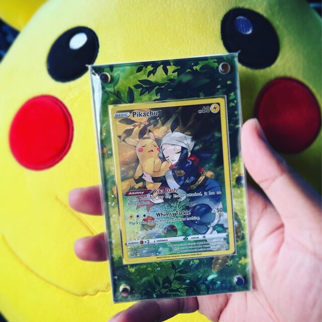 Pikachu CHR Custom Pokemon Card Display Case - Etsy