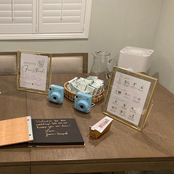 Wedding Time Capsule Sign Template Card, Message for Bride and Groom ...
