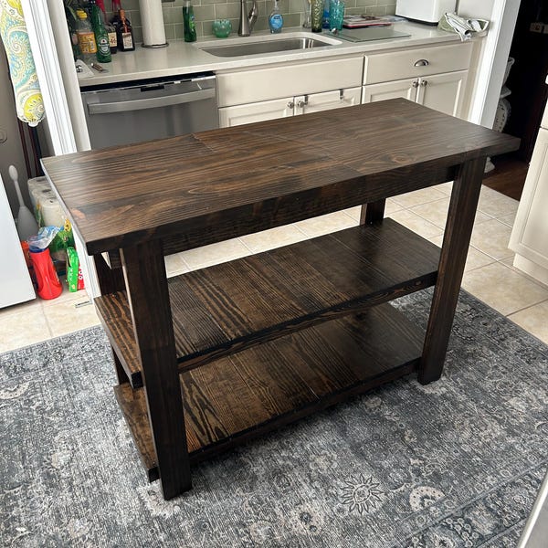 Yukon Kitchen Island With Storage, Rustic Farmhouse Island - Etsy