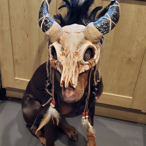 Wendigo Cosplay Skull Wendigo Costume Horn Headpiece Deer Antler ...
