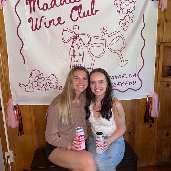 Wine Club Bachelorette Party Banner, Personalized Napa Valley Bach ...