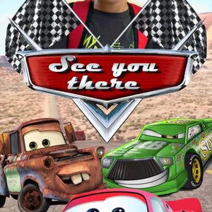 Cars invitation birthday video, Lightning Mcqueen birthday invitation, Cars video invite