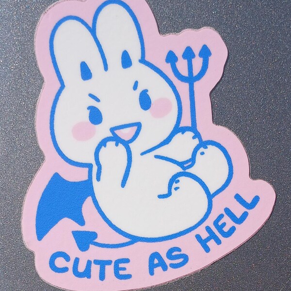 Lop Bunny Sploot Sticker, Waterproof Vinyl Sticker, Perfect for Water ...