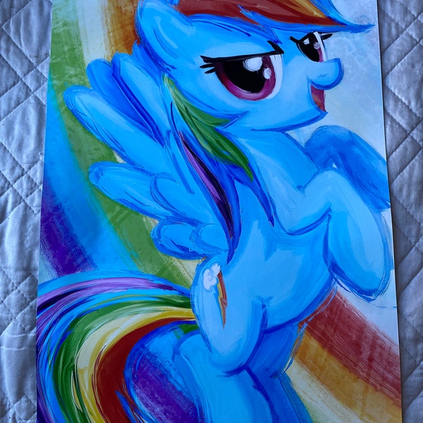 Rainbow Dash - My Little Pony Friendship is Magic Art Print Poster - Etsy