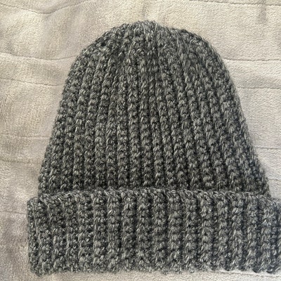 Adult Ribbed Crochet Beanie Pattern Perfect for Beginners - Etsy