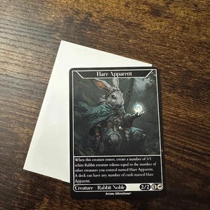 Hare Apparent - Full Art Custom Card - Etsy