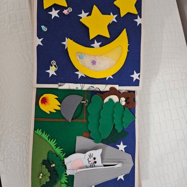 Soft Quiet Book Pages, Fine Motor Skills Education, First Book, Travel ...