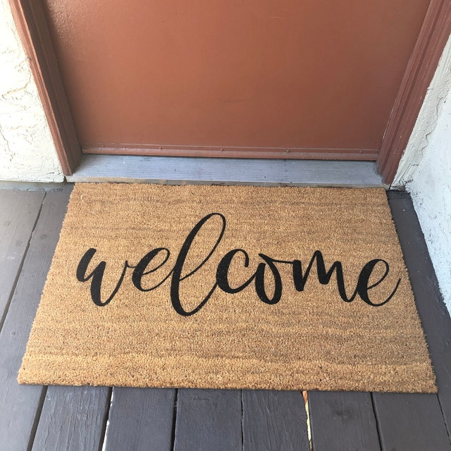 Funny Welcome Doormats for Entryway Front Porch Rugs This House Runs On  Hockey Beer Doormat for Front Door Personalized Monogram Mats House Warming  Novelty Gift Mat(23.7 X 15.9 in) - Yahoo Shopping