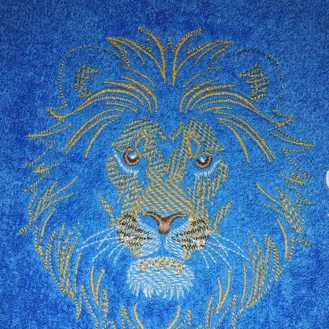 Bruno Magli Dark Blue Espadrilles with Embroidered Lion on front Bruno Magli - Official Website main image 4