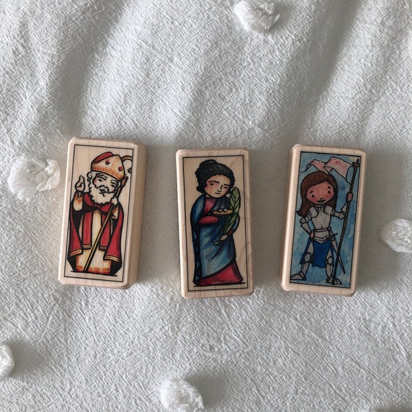 3 Patron Saint Blocks of Your Choice With Gift Bag // 300+ Saints to ...