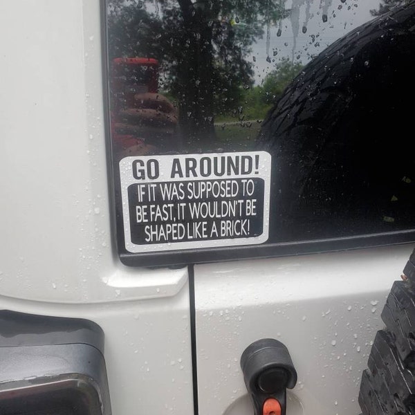 Go Around Brick Decal - Funny off Road Jeep/truck/bronco Sticker - Etsy