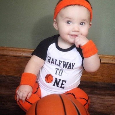Personalized Basketball Half Birthday Uniform Jersey - Etsy