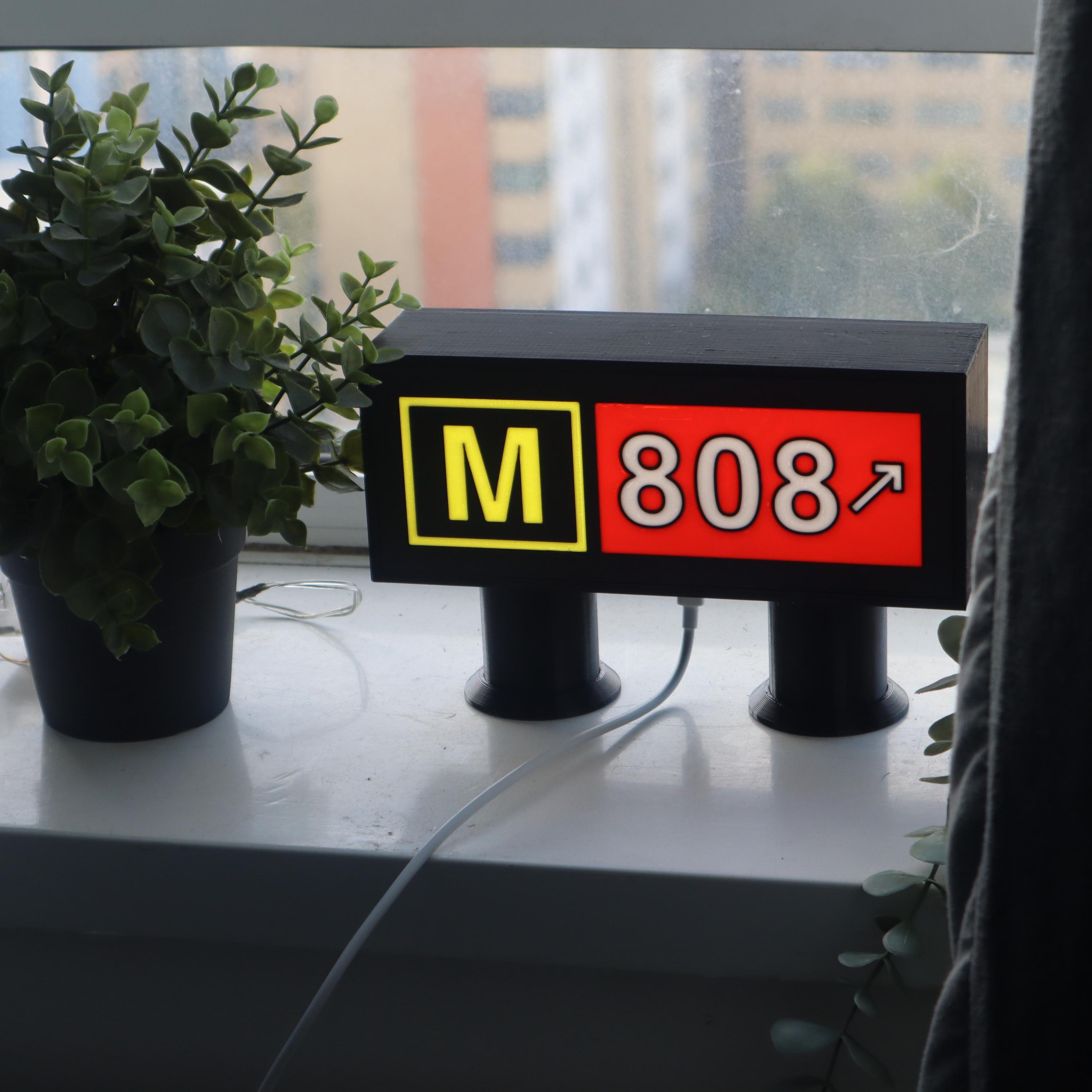Customizable Taxiway Light with USB-C Power great for pilots, aviators and aviation enthusiasts for desk or wall decor.