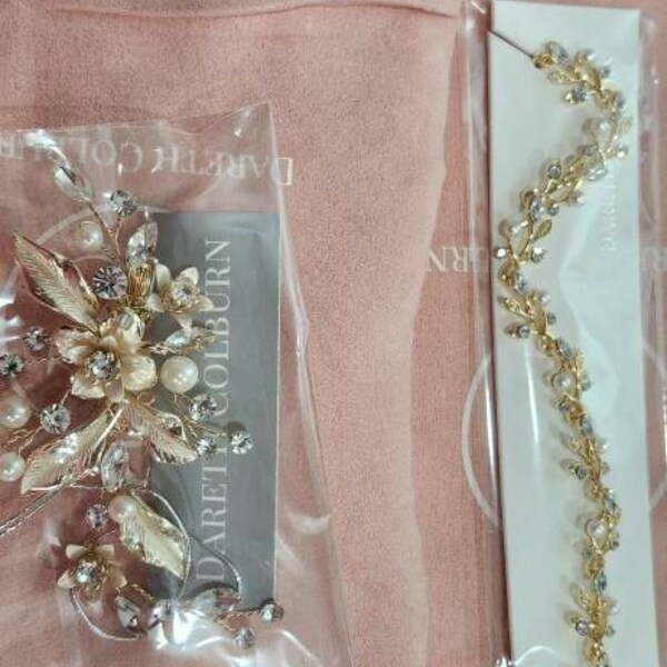 Crystal and Pearl Floral Headband main image 0
