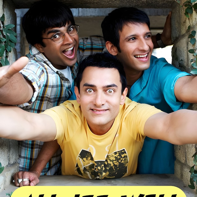 Idiots Movie Quote Digital Art Poster Aamir Khan Bollywood All Izz  Well Instant Download High Resolution