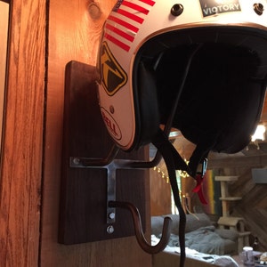 Motorcycle Helmet Rack & Jacket Hook - Etsy